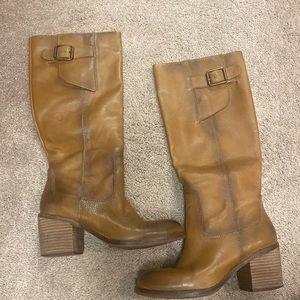Lucky Brand. Size 7. Camel knee length boots.